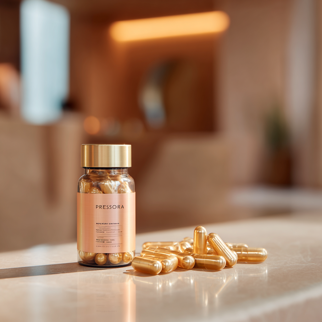 product package on neutral background